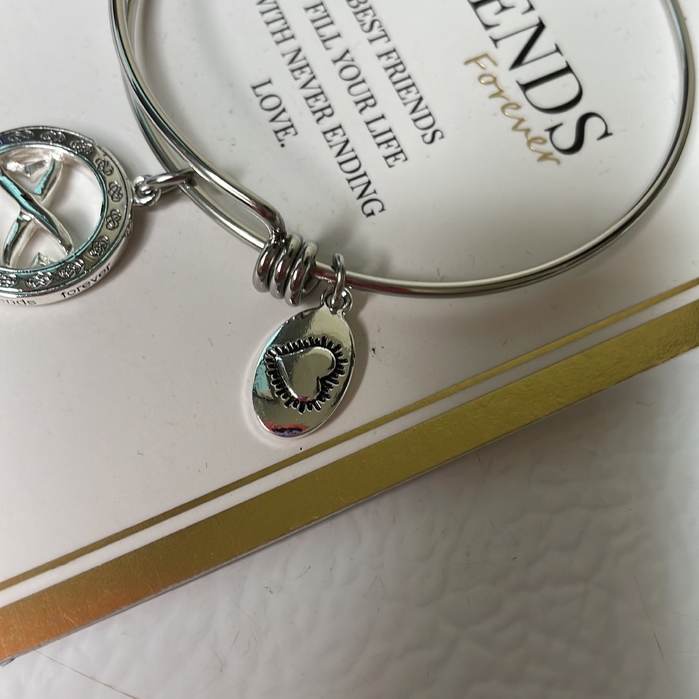 Friends Forever Bracelet. Stainless Steel. New With Tags. - Picture 5 of 7
